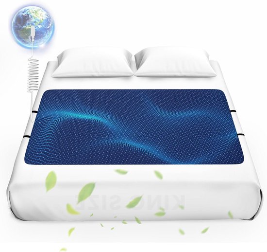 Aardingsmat Bed - Slaapmat Aarding - Rustgevende Slaap - Milieuvriendelijk PU Materiaal - 27x76 inch - Zwart van Merkloos