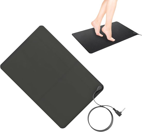 Aardingsmat - Geleidend kussen - Ontspanning en werk - Bevordert balans - 40x60cm - Zwart