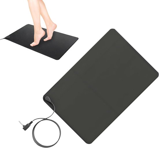 Aardingsmat - Geleidend Matras - Welzijn Bevorderen - Herstelt Comfort - 40x60cm - Zwart