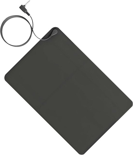 Aardingsmat - Grondmat Geleidend - Welzijn Bevorderen - Antistatisch Lichaamsontlastend - 40x60cm - Zwart
