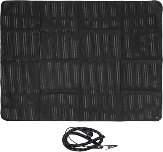 Aardingsmat - Ontspanningsmat - Dagelijkse Ontspanning - PU Materiaal - 138 x 180 cm - Zwart