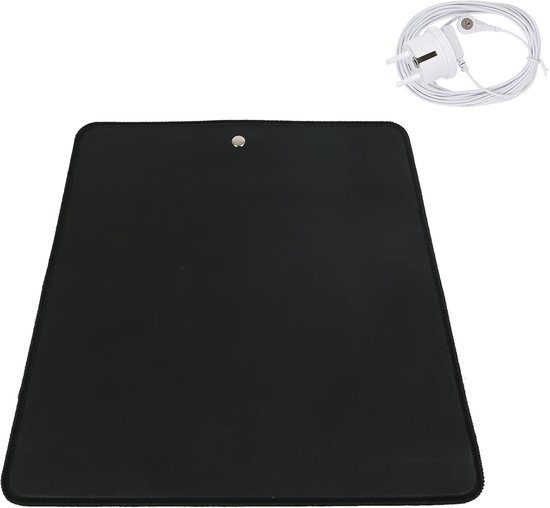 Aardingsmat - Slaapmat Aarding - Betere Slaap - Zilvervezel Geleidend - 180x70cm - Zwart