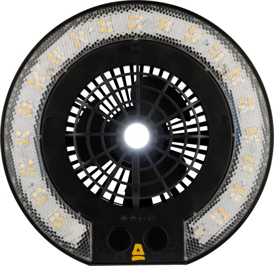 Abbey Camp 3-in-1 LED Lamp met ventilator - MONSERRAT-020 - Zwart van Abbey Camp