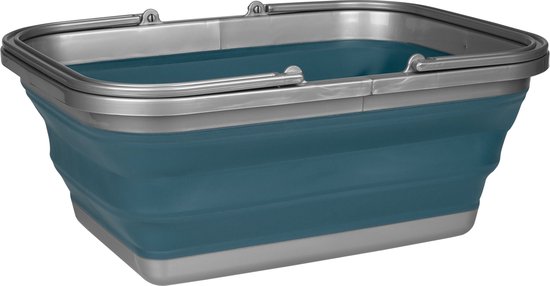 Abbey Camp Afwasteil Opvouwbaar - 16 Liter - Blauw/Grijs van Abbey Camp