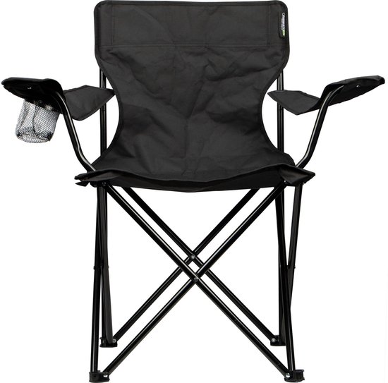 Abbey Camp Campingstoel - Vouwstoel - Zwart van Abbey Camp
