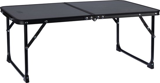 Abbey Camp Campingtafel 64x42 cm Compact & Opvouwbaar - hoogte 28 cm - Grijs