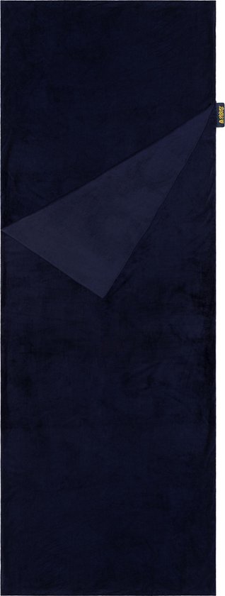 Abbey Camp Lakenzak - Velvet Fleece - Blauw - 220 x 80 cm - van Abbey Camp