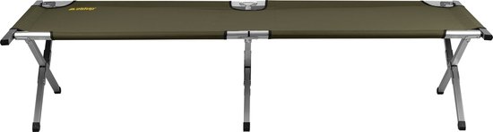 Abbey Camp Luxe Campingbed - Bretagne XL - 200x68x43 cm - Donkergroen van Abbey Camp
