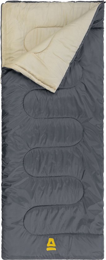 Abbey Camp Slaapzak - Dekenmodel - Grijs - 210 x 85 cm - Extra Ruim van Abbey Camp