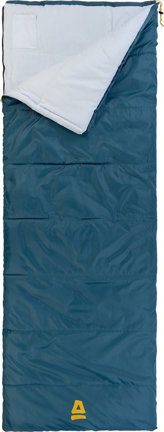 Abbey Camp Slaapzak - Envelop model - Blauw/Lichtgrijs - 220 x 82 cm van Abbey Camp
