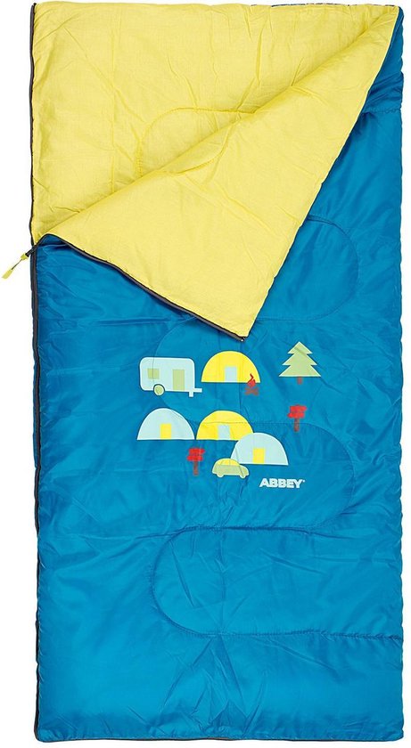 Abbey Camp Slaapzak Junior - Fairytale - Petrol/Geel