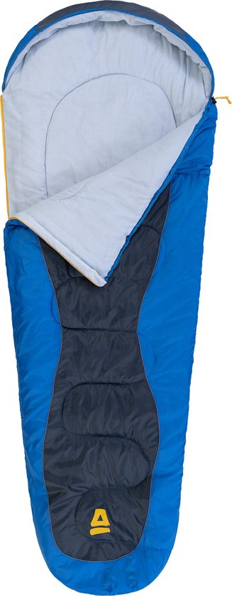 Abbey Camp Slaapzak - Mummie Model - Blauw - 220 x 80 cm - Tochtrand van Abbey Camp