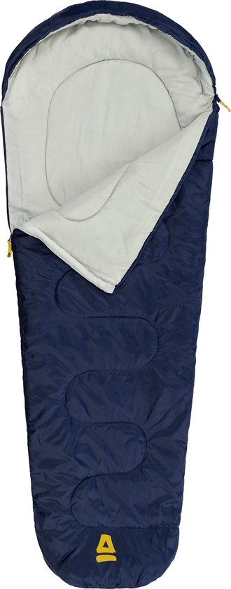 Abbey Camp Slaapzak - Mummie Model - Blauw - 220x80/50 cm - Tochtrand van Abbey Camp
