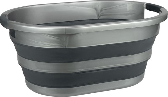 Abbey Camp Wasteil - Opvouwbaar - 27 Liter - Antraciet - Genval-027 van Abbey Camp
