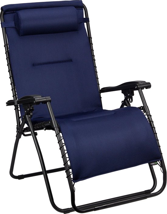 Abbey Stoel Chaise Longue - 3D Mesh Relax XXL - Marineblauw van Abbey