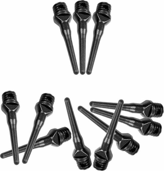 ABC Darts - Softtip Dartpunten 25 mm - Zwart - ca 1000 stuks van ABC Darts