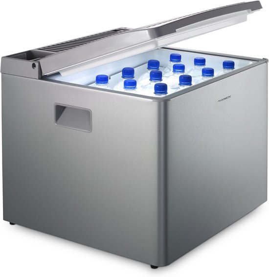Absorberende Koelbox - Mobiele Koeler - Buiten Leven - Stil Werking - 40 Liter - Zilver