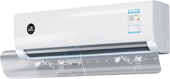 AC Windscherm - Airco Deflector - Directe Tocht Voorkomen - Verstelbaar Ontwerp - 50-102 cm - Wit