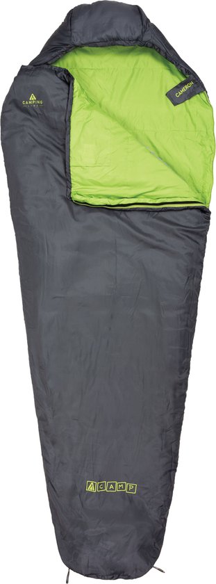 ACAMP Cameron Mummy Slaapzak 220 x 85 x 50 cm Antraciet 750 Gram PFC-Vrij
