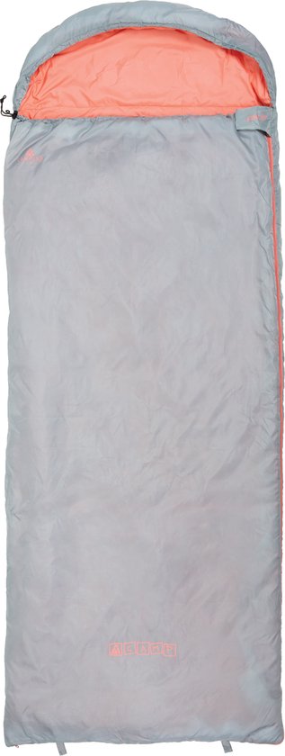 ACAMP FINLEY Lichtgewicht Deken Slaapzak met capuchon 220 x 85 cm GRIJS 850 Gram PFC-Vrij van ACAMP
