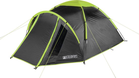 ACAMP RYAN 3 Persoons Koepeltent Zwart Verduisterend van ACAMP