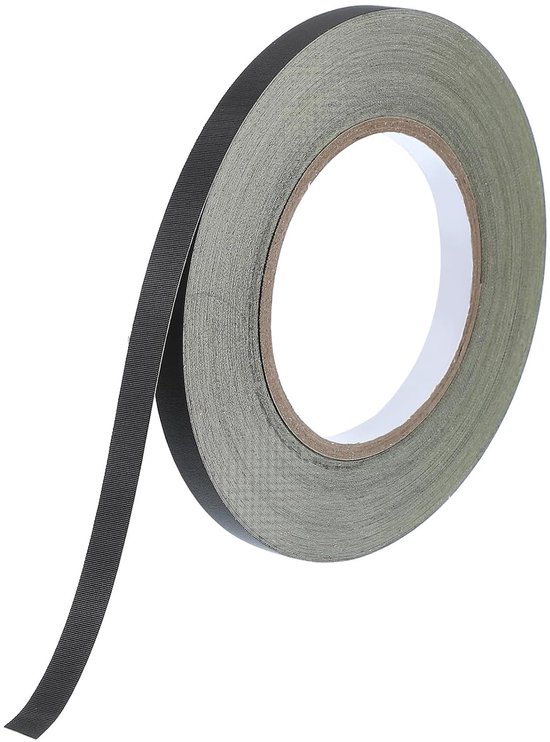 Acetaatweefseltape, 10 mm x 30 meter, zwart isolatieweefsel, plakband voor laptop, elektriciteit, auto, gitaarreparatie, kabelboom