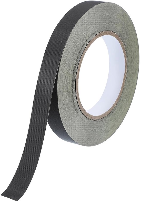 Acetaatweefseltape, 18 mm x 30 meter, zwart isolatieweefsel, plakband voor laptop, elektrisch, auto, gitaarreparatie, kabelboom