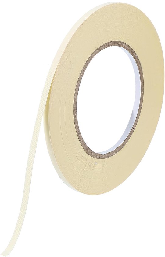 Acetaatweefseltape, 5 mm x 30 meter, wit isolatieweefsel, plakband