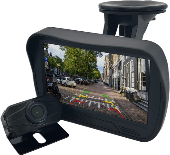 Achteruitrijcamera - 4.3 Inch LCD Scherm - 12-24V - Complete Set - Auto, Bus, Camper, Tractor & Truck - Nachtzicht & Waterbestendig - K4301