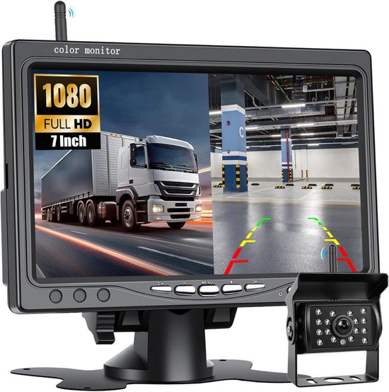 Achteruitrijcamera - Dashcam - Parkeersensoren Parkeerhulp - Zwart