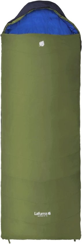 Actieve 10° XL Slaapzak voor Volwassenen - Waterafstotend en Synthetisch - Comfort Temperatuur 12°C - Groen