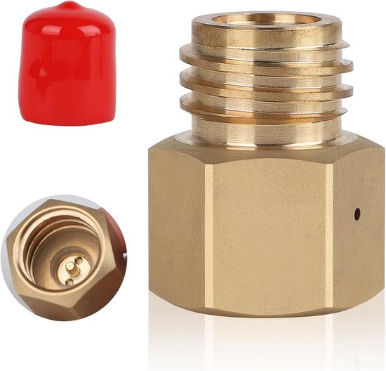 Adapter converter voor Sodastream TR21-4, geschikt voor Quooker Cube fles (TR21-3), messing, ideaal voor thuisgebruik en duurzame drankbereiding