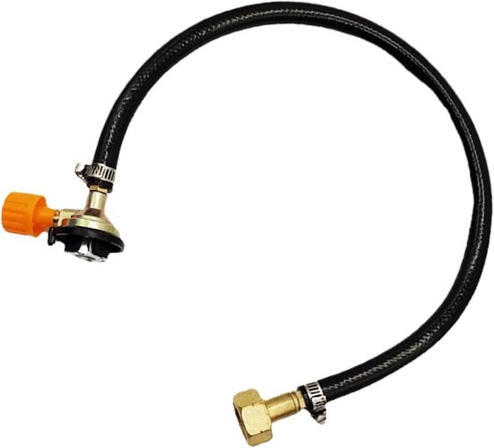 Adapter Ventielconnector - Tank Opblaasaccessoire - Outdoor Activiteiten - Veilig Lekbestendig Ontwerp - 50 cm Lengte - Metaal