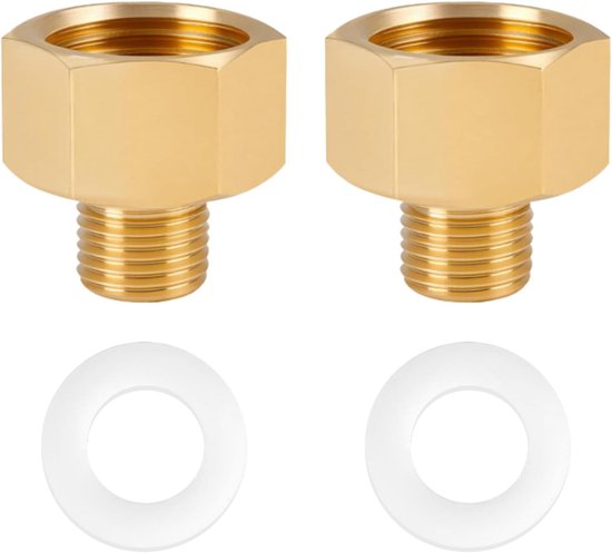 Adapter voor gasflessen - 2 stuks - universeel compatibel - eenvoudig te gebruiken - ShopVlot