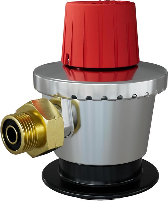 Adapter voor Gasflessen - Hogedruk Adapter - Gas Aansluiten - Clip-on naar KLF - 35mm - Zilverkleurig