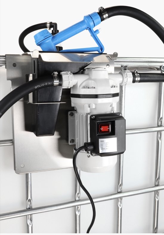 Adblue pompset 12V voor IBC met manueel pistool MW Tools PAD12VIBC