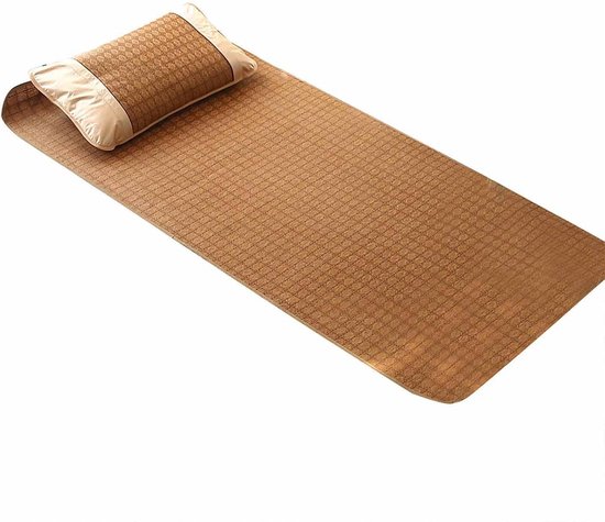 Ademende Bamboe Zomerslaapmat Opvouwbaar Verkoelend Bedtextiel (90 x 195 cm) van Merkloos
