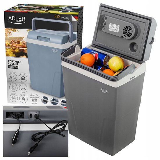 Adler AD 8094 Koelbox 22L - 12V/230V - Draagbaar & Stil van Adler
