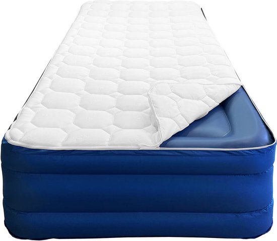 AeroRest Cloud Top luchtbed 1-persoons | 210 cm lengte | Afritsbaar topmatras | Met ingebouwde pomp | Inclusief draagtas | van AeroRest