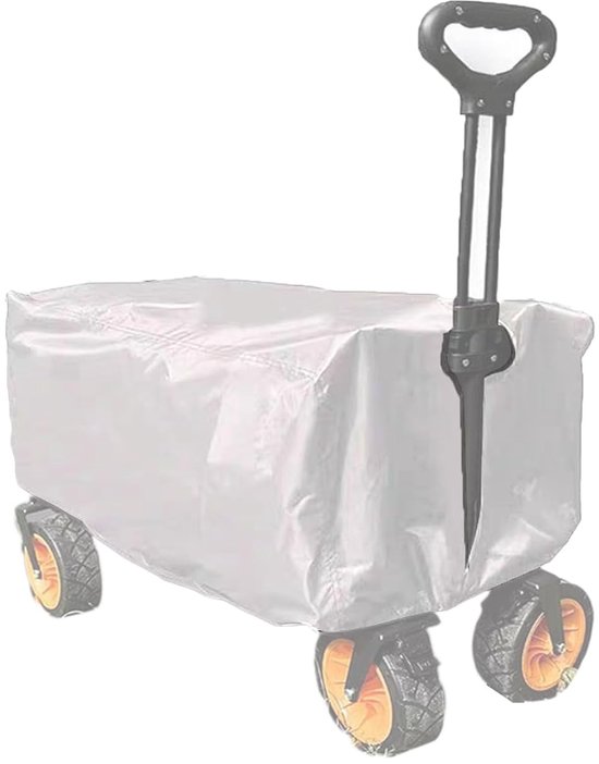 Afdekking voor bolderkar - waterdicht, anti-uv - 1 stuk - zilver - 210D Oxford