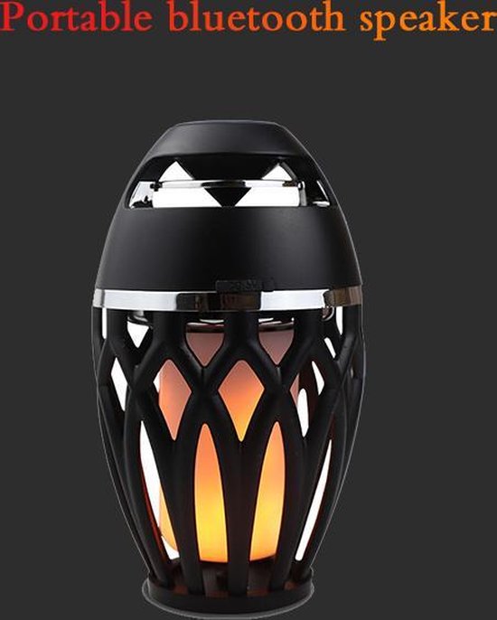 Afecto® | oplaadbare draadloze luidspreker met vlammenlicht | groot formaat | batterij 2000mAh tot 6 uren | Stofdicht en waterdicht | Bluetooth van Afecto