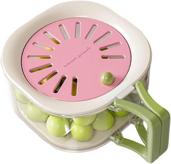 Afvoermand Keuken - Was Kom - Groente Fruit Wassen - Opvouwbaar Handvat - 3 Centiliter - Lichtroze