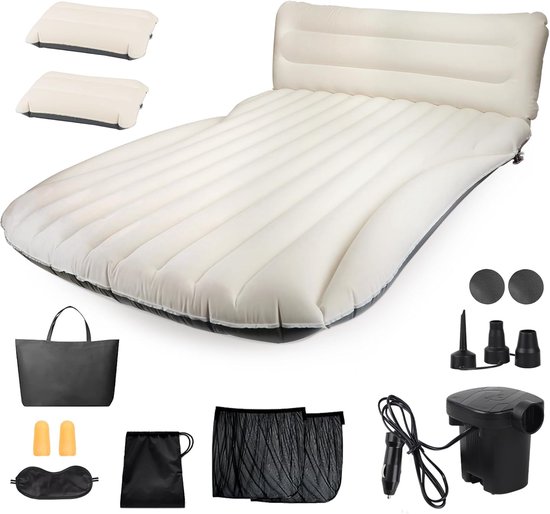 Air Mattress voor Auto - Camping Bed met Luchtpomp - Comfortabel en Duurzaam voor SUV, Minivan, MPV, Roadtrip