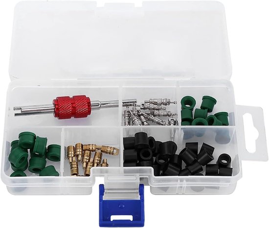 Airco Reparatie Kit - Ventiel Kern Set - Auto Onderhoud - Compleet Assortiment - 71 Delig