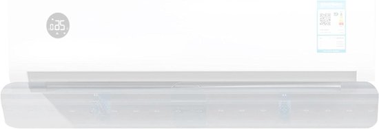 Airco Winddeflector - Luchtstroom Omleider - Comfort Verbeteren - Uitschuifbaar Wandmodel - 50-102cm - Wit