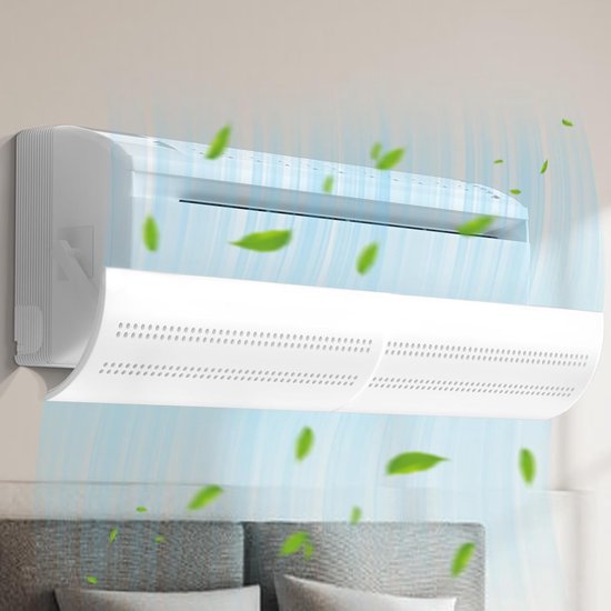 Airco Windscherm - Universele Deflector - Comfort Vergroten - Intrekbaar Verstelbaar - 1x1x1 cm
