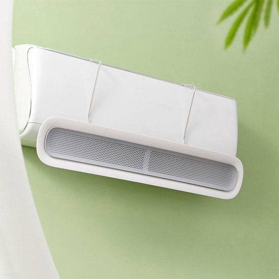 Airco Windscherm - Verstelbare Deflector - Directe Tocht Voorkomen - Installatie Zonder Boren - 51 cm - Wit