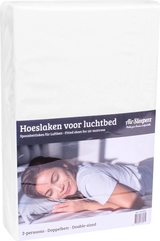 AirSleeperz® Hoeslaken voor tweepersoons luchtbed - gemaakt van premium katoen van AirSleeperz