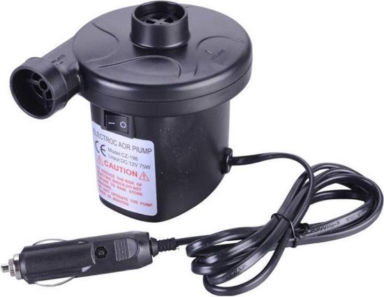A&K Premium Elektrische Lucht Pomp - Electric Air Pump 12V 220V - 230 liter/min - Luchtpomp voor luchtbed, zwembad en oplaasboot van A&K