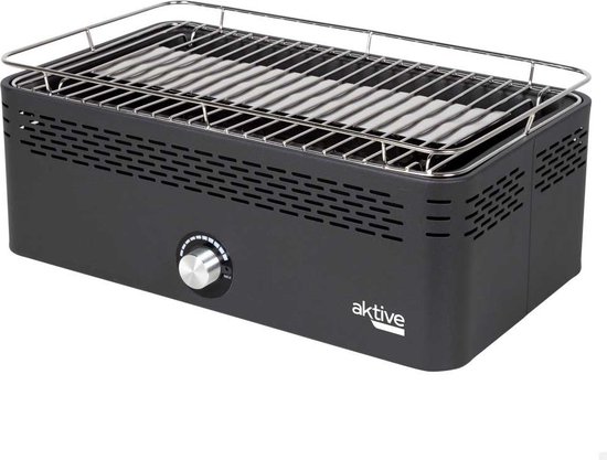 Aktive Rookvrije Rechthoekige Barbecue Zilver 42 x 23 cm
